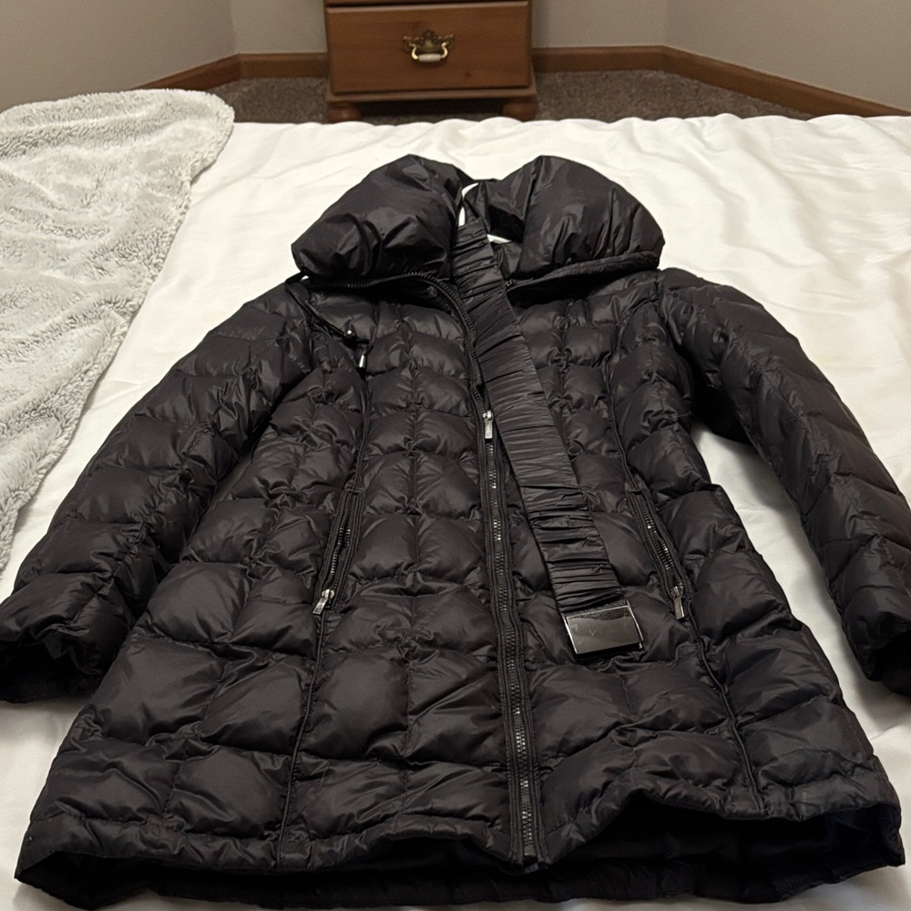 Chinese Laundry Quilted Black Puffer Coat